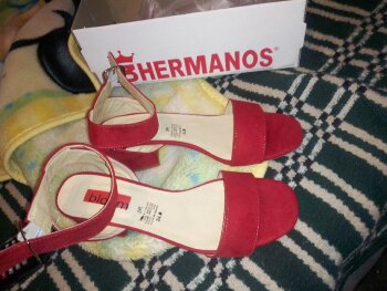 Tacones Erez rojos de segunda mano - GoTrendier