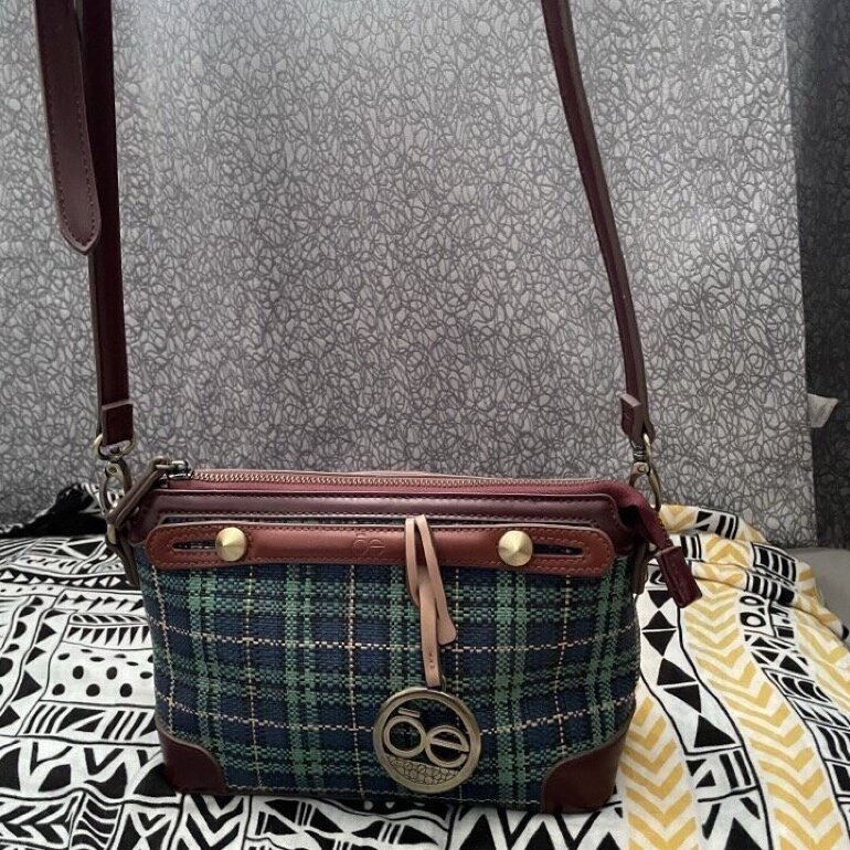 Bolsa cloe mosaico verde de Cloē de segunda mano - GoTrendier