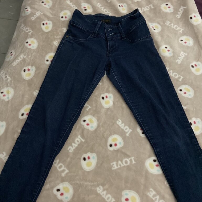 Pantalón de mezclilla marino entubado – HHMarket