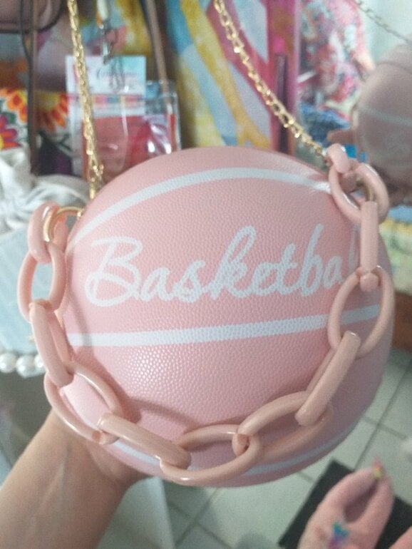 Balón Rosa Bolso Balon Baloncesto Pink Bolso Pelota Baloncesto