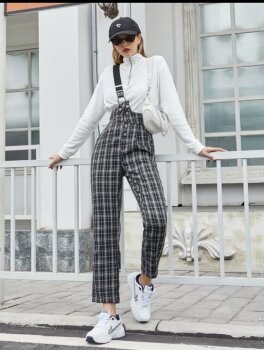 Pantalones de cuadros Shein multicolor - GoTrendier
