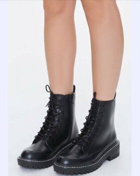 Botas estilo militar Forever 21 de mujer - GoTrendier
