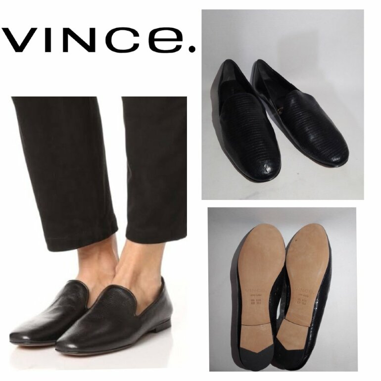 VINCE. LOAFERS PIEL EXOTICA de segunda mano - GoTrendier