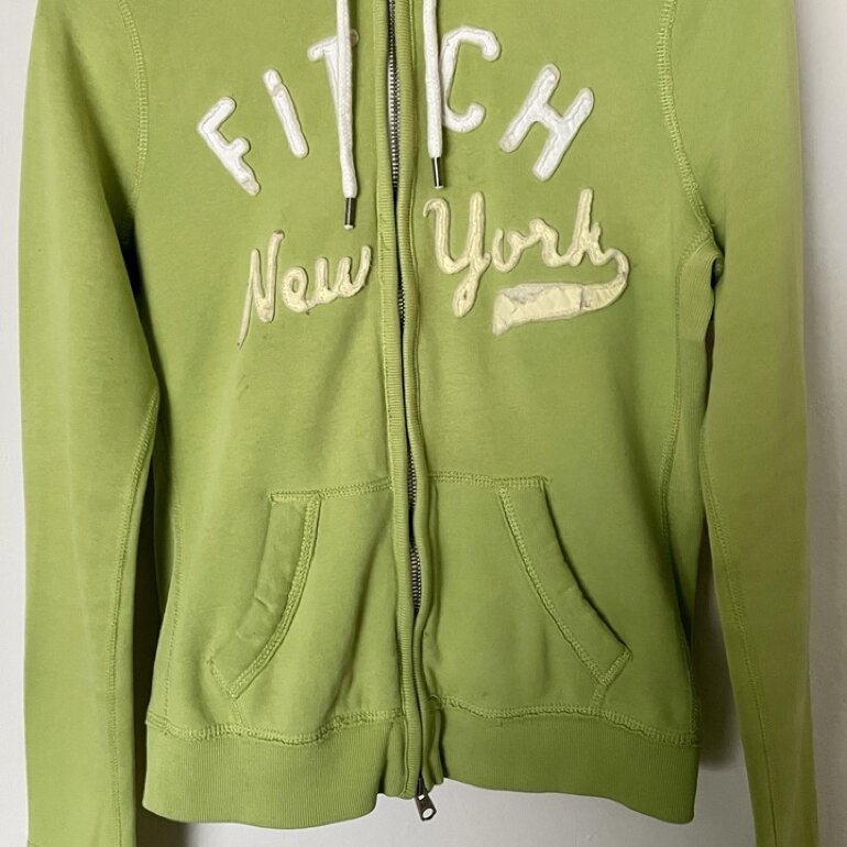 Sudadera A\u0026amp;F verde de Abercrombie \u0026amp; Fitch de segunda mano -  GoTrendier