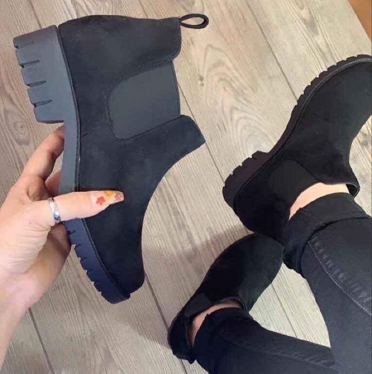 Botines 48Horas 922103 Negros para Mujer