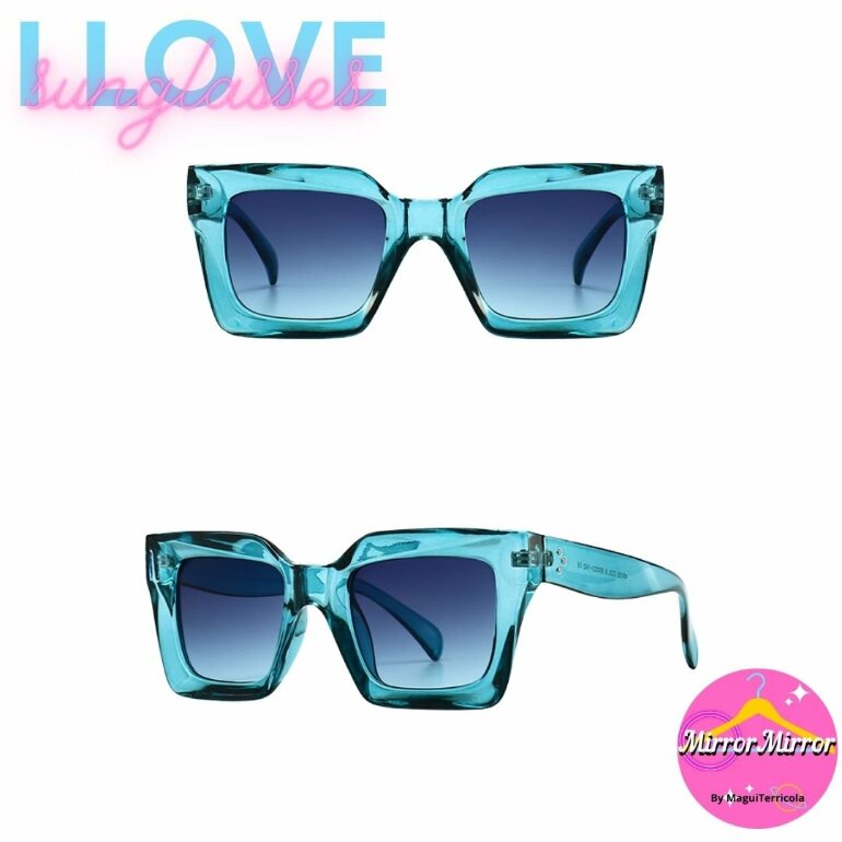Lentes Cuadrados Azules de Otras marcas de segunda mano - GoTrendier