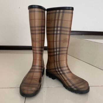 Botas de lluvia Burberry multicolor de mujer - GoTrendier