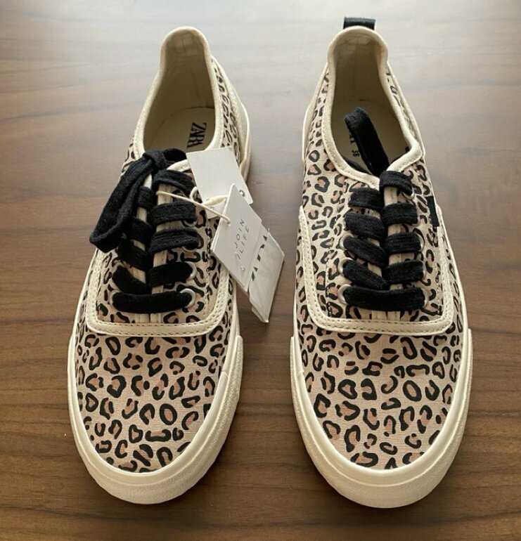 Zara ANIMAL PRINT SNEAKERS - 153555411-195-