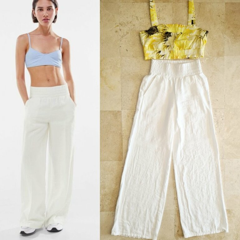 Pantalón pierna ancha BERSHKA de segunda mano - GoTrendier