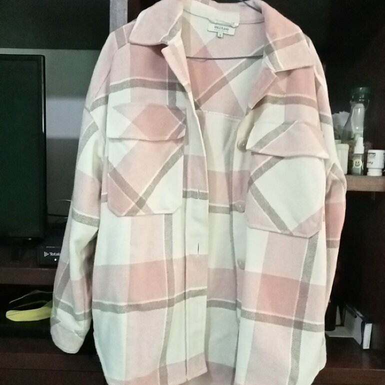 Sobre camisa cuadros rosa de Hollyland de segunda mano - GoTrendier