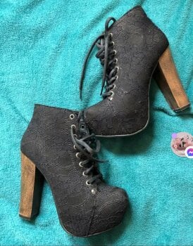Botines de plataforma Perugia negros de mujer - GoTrendier