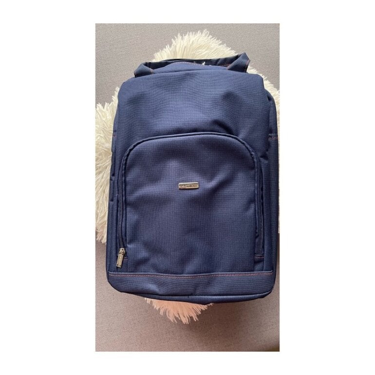 Mochila azul marino de natura de segunda mano - GoTrendier