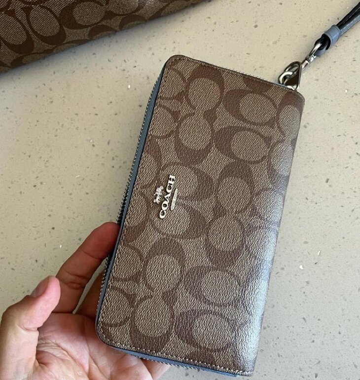Cartera coach azul de segunda mano - GoTrendier