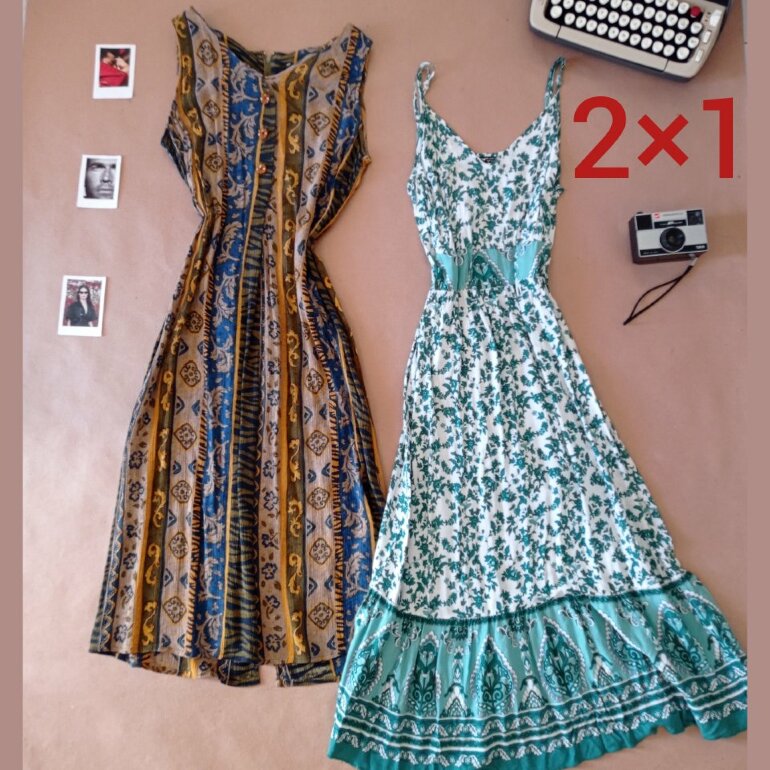 2 x 1 en vestidos largos floreados de Shein de segunda mano - GoTrendier