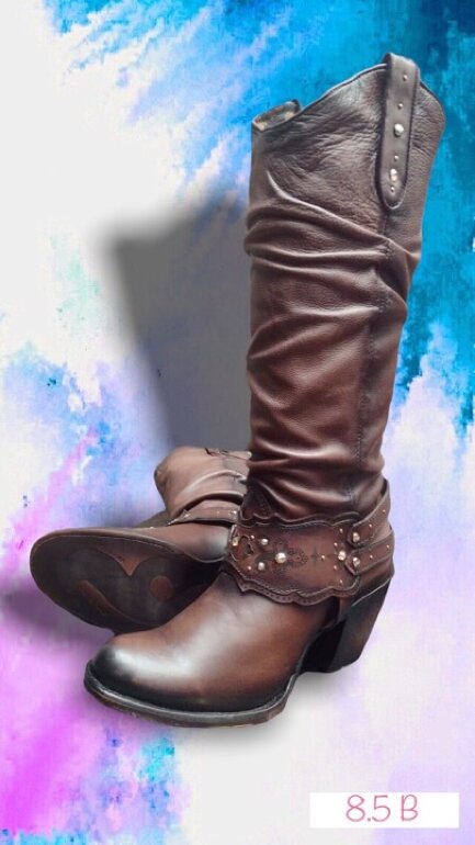 Bota larga chocolate Franco Cuadra 🌸 de segunda mano - GoTrendier