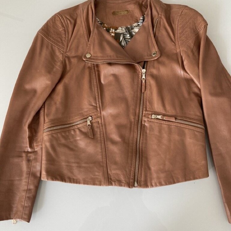 chaqueta piel camel Big sale - OFF 74%