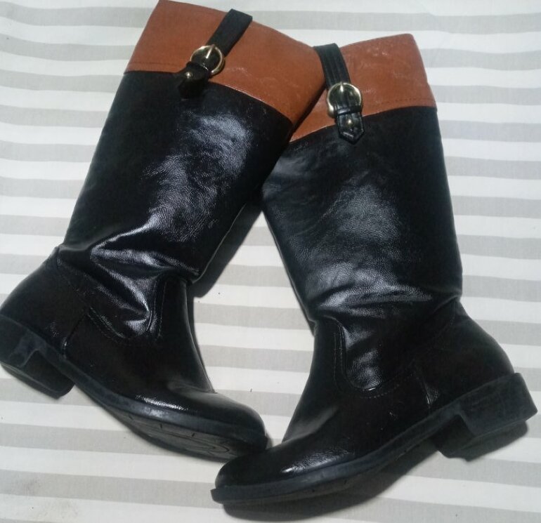Botas para mujer negras con cafe de ynot de segunda mano - GoTrendier