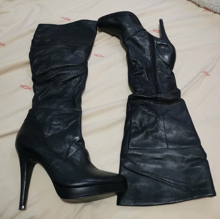 Botas largas de piel ALDO de segunda mano - GoTrendier