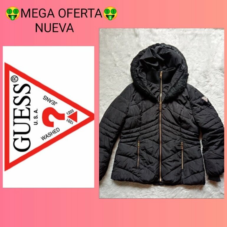CHAMARRA ACOLCHADA DOBLE CIERRE T. L de GUESS de segunda mano - GoTrendier