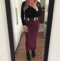 FALDA DRAPEADA CUADRO VICHY - Crudo / Azul | ZARA España