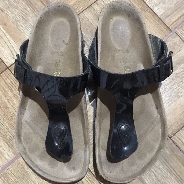 Huaraches Birkenstock negro de segunda mano - GoTrendier
