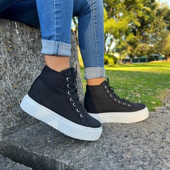 Tenis de bota Otras marcas negros de mujer - GoTrendier