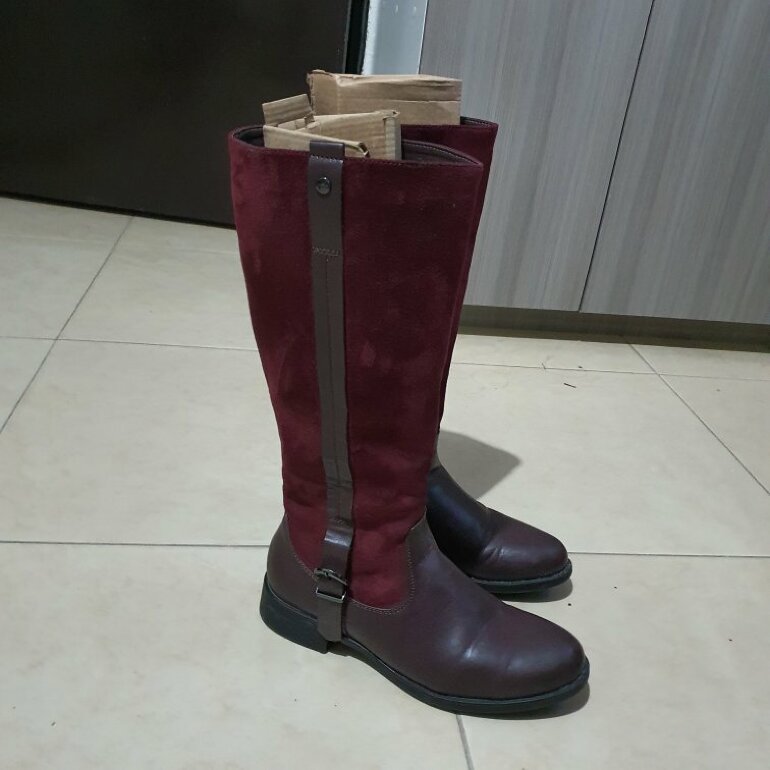 Botas largas LOB talla 26 mx vino de segunda mano - GoTrendier