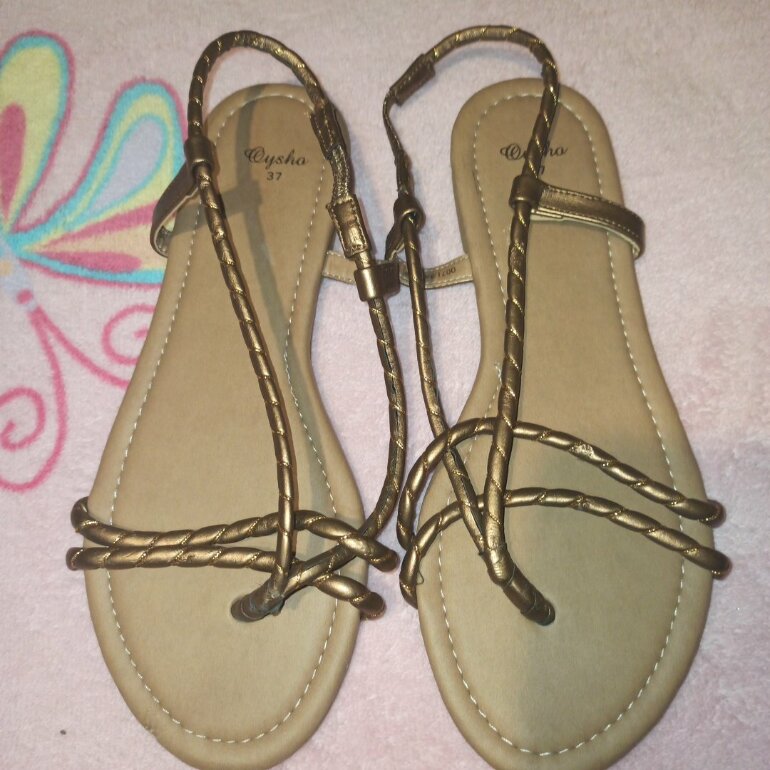 Huaraches dorados t 24 oysho de segunda mano - GoTrendier