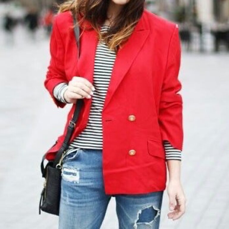 Julio blazer rojo vintage de segunda mano - GoTrendier