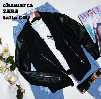 CHAMARRA ZARA NEGRA de segunda mano - GoTrendier