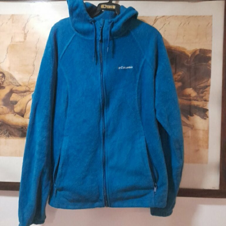 Chamarra columbia azul turqueza de segunda mano - GoTrendier