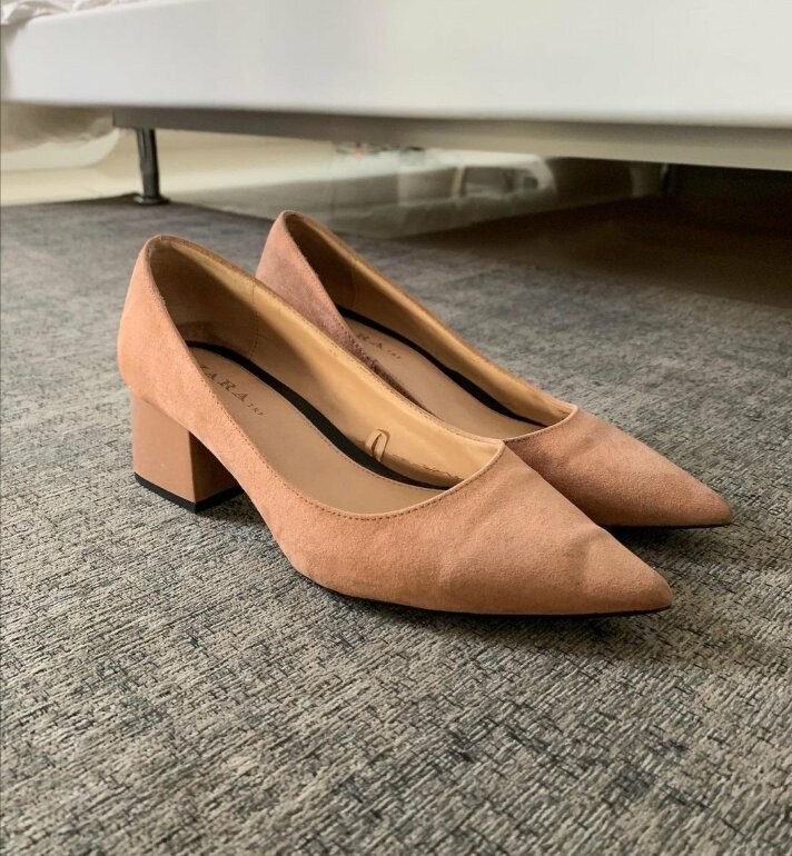 Tacones Zara Rosa Palo de segunda mano - GoTrendier