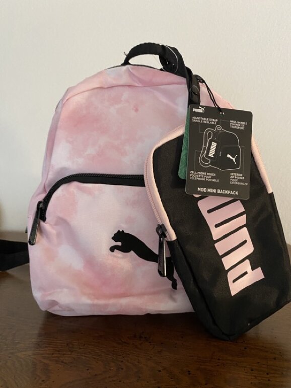 Mini mochila puma rosa Tie-dye de segunda mano - GoTrendier