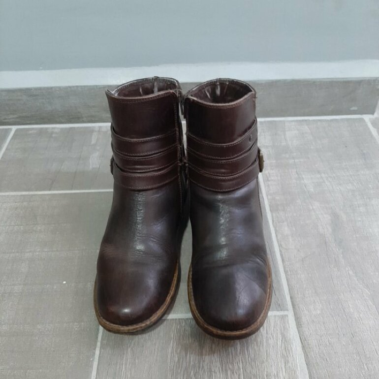 Botas cafés de piel de Flexi de segunda mano - GoTrendier