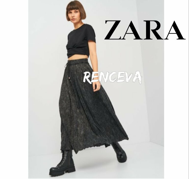 FALDA EFECTO ARRUGADO | ZARA International