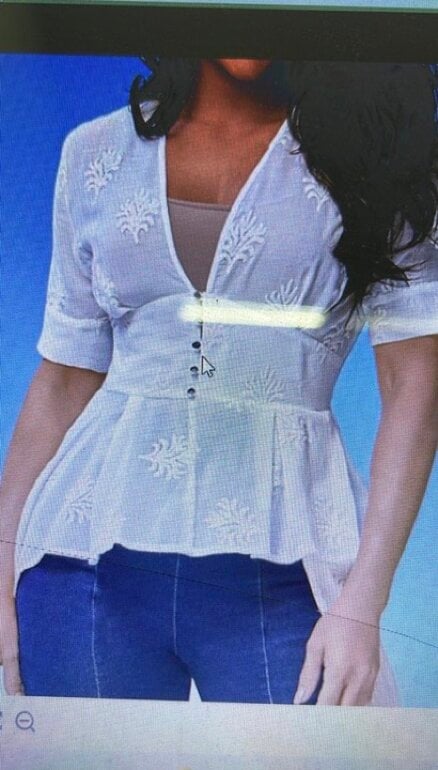 Blusón algodon bordado de Cklass de segunda mano GoTrendier