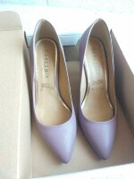 Zapatillas violetas de tacón número 8 de Ceresnia de segunda mano -  GoTrendier