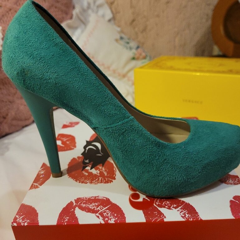 Zapatos verde aqua de Andrea de segunda mano GoTrendier