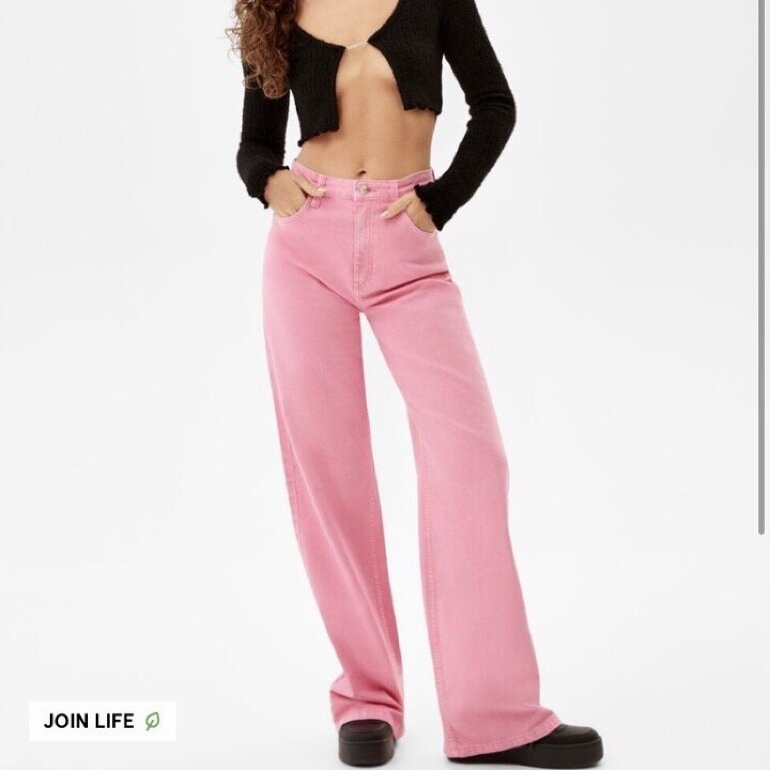 Pantalón rosa Bershka de segunda mano - GoTrendier