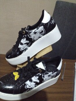 Tenis casuales Studio F negros de segunda mano - GoTrendier