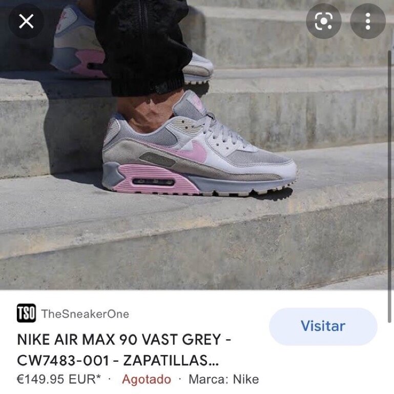 Tenis Nike Air Max 90 #23.5 de Zara de segunda mano - GoTrendier
