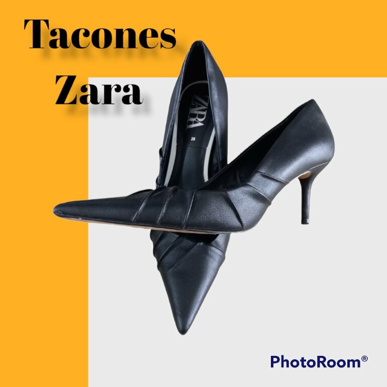 Tacones negros de Sandalias para Mujer de Zara | FASHIOLA.mx