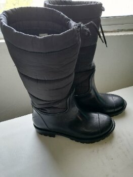 Botas de lluvia Andrea negras de segunda mano - GoTrendier