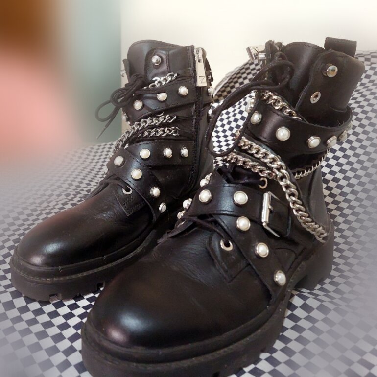 Botas Combat Zara de segunda mano - GoTrendier
