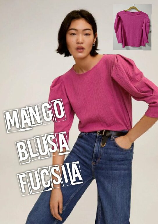 Blusa fucsia MANGO ✨ de segunda mano - GoTrendier