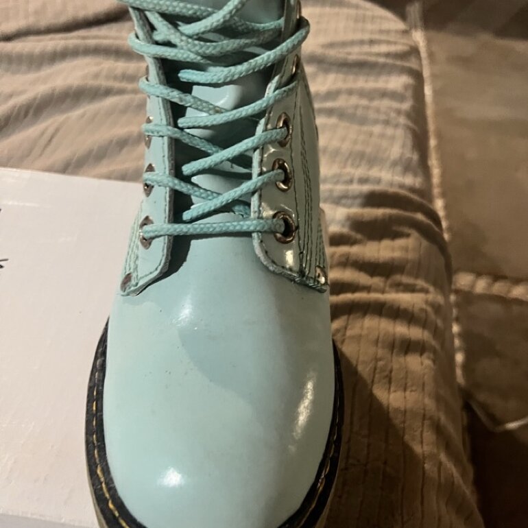 Botas modernas color menta de Street Closed de segunda mano