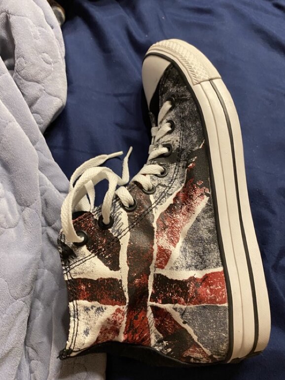 Converse con bandera de Inglaterra de segunda mano GoTrendier
