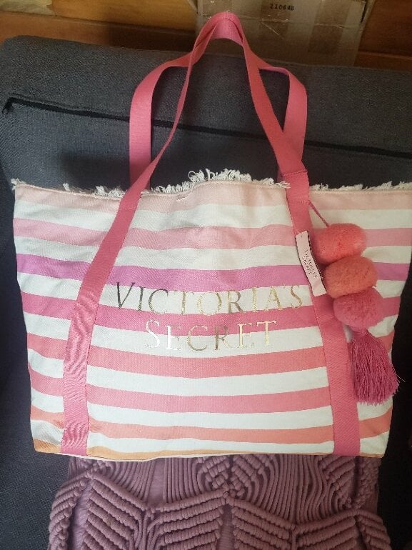Pink Bolsa De Tela Victoria Secret Sale Angel City Tote Victoria