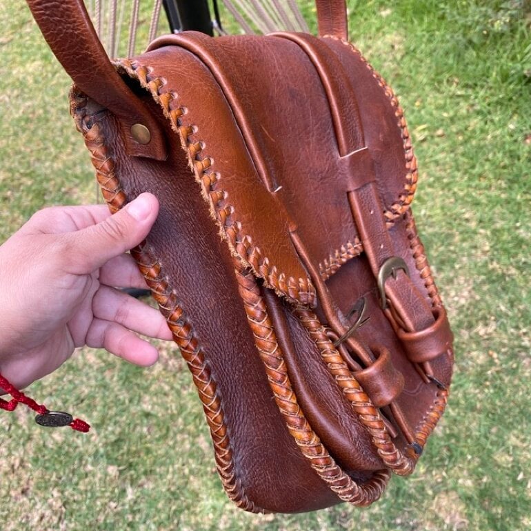 Artesanal Cangurera De Cuero Cuero Artesanal Bolsas De Piel Para