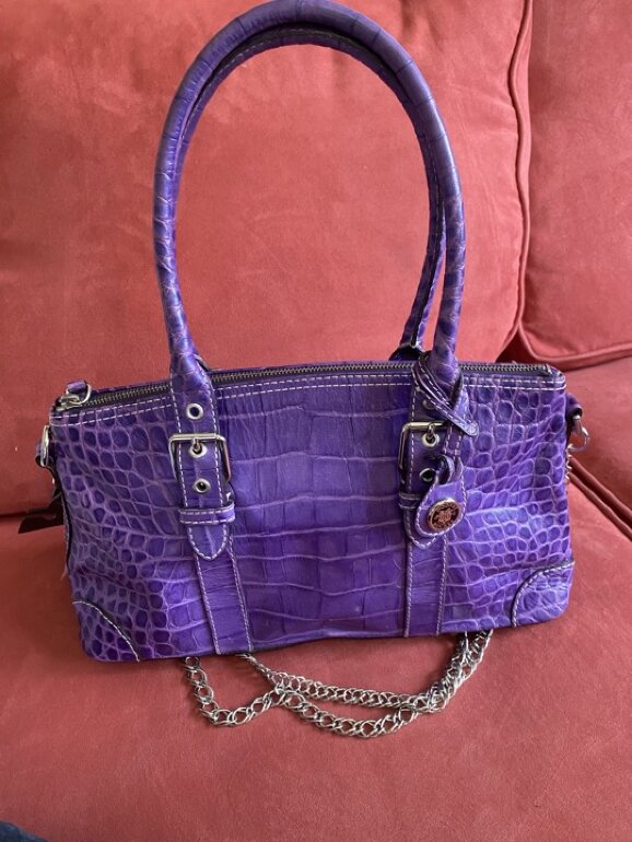 Dooney & Bourke Wren Tote Borsa A Mano In Pelle Strutturata, Colore Struzzo, Media, Con Tracolla E Chiusura Lampo - 2